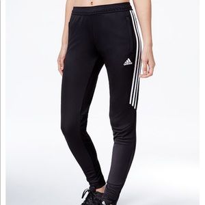 Women’s Adidas black and white joggers
